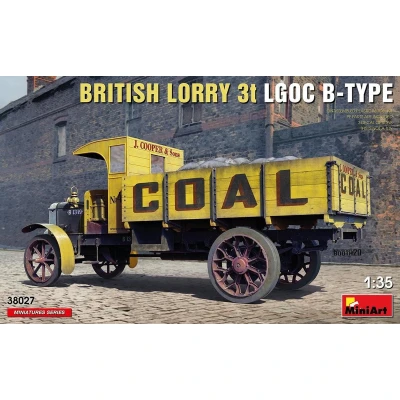 Afbeelding van 1:35 MiniArt 38027 British Lorry 3T LGOC B TYPE Plastic Modelbouwpakket