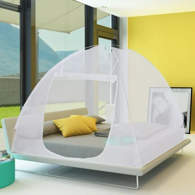 Afbeelding van Verrijdbaar pop up klamboe 195x150 cm voor bed