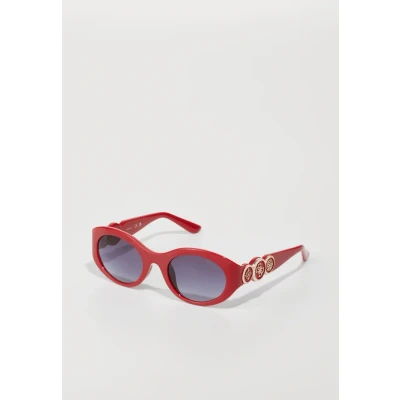 Afbeelding van Guess Zonnebril, Dames, Maat: 53, Shiny red/gradient smoke
