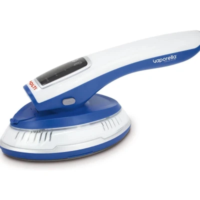 Afbeelding van VAPORELLA GSM20 Stoomstoomboot Horizontaal en Verticaal 1000 W Mini strijkijzer Digitale aanpassing Wit blauw