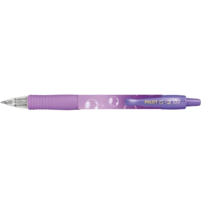 Afbeelding van Gelschrijver PILOT G 2 Bubble violet medium blauwschrijvend