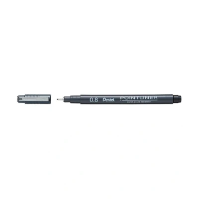 Image de Pentel Pointliner S20P stylo feutre pointe fine (0,8 mm) noir