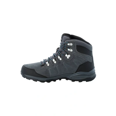 Afbeelding van Jack Wolfskin Refugio Texapore MID M Outdoorschoenen, Heren, Maat: 44.5, Grey / black Leer en textiel