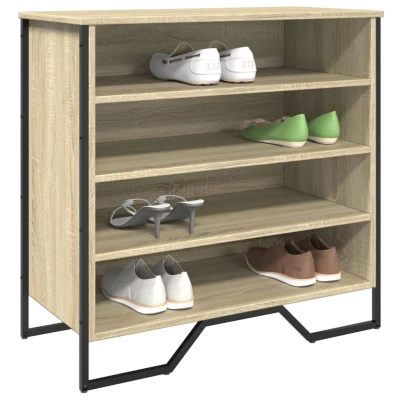 Afbeelding van Schoenenkast 80x38x78 cm bewerkt hout sonoma eikenkleurig