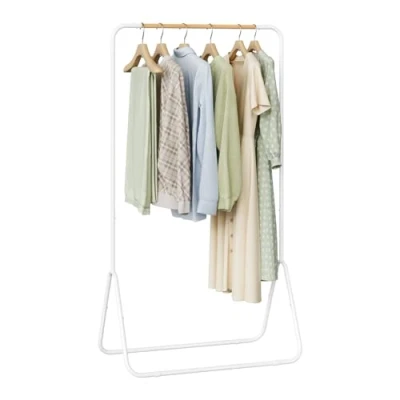 Afbeelding van WOLTU kledingrek van ijzer, ca. 79 x 43 145 cm, wit SR0076ws