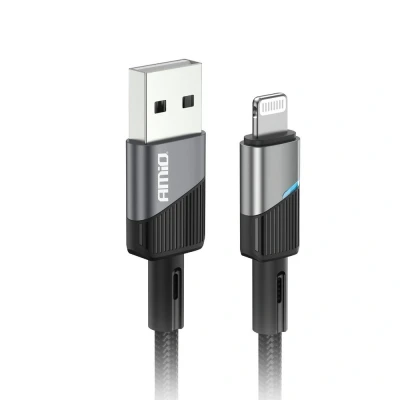 Afbeelding van AMiO USB A naar Lightning Kabel 3A 100cm FullLINK Premium Hoogwaardige Snellader Oplaadkabel Snoer