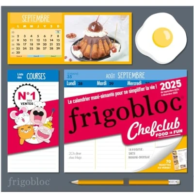 Afbeelding van Chefclub calendrier hebdomadaire (sept.24 dec.25)