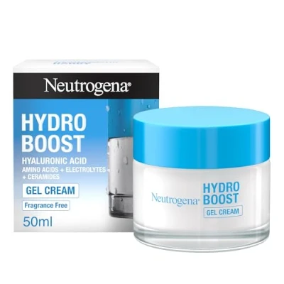 Image de Neutrogena Hydro Boost crème Gel (50 ml), hydratante pour le visage adaptée aux peaux sensibles, de soin du à l&#039;acide hyaluronique