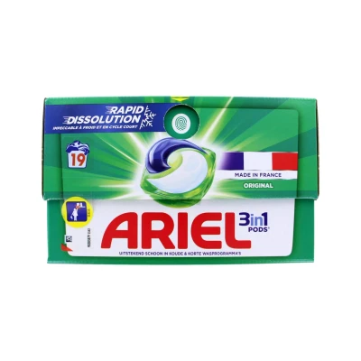 Afbeelding van Ariel Wasmiddel Pods 3In1 Original, 19 Stuks