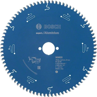 Image de BOSCH 2608644107 lame de scie circulaire Expert pour aluminium, 235 x 30 2.6 mm, 80T
