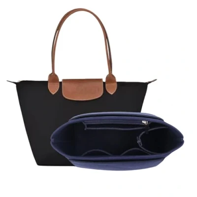 Afbeelding van D.DUO Tas Organizer, Handtas Accessoires, Longchamp Lange Handgreep Tote Organizer (Donkerblauw, M (Lange Handgreep))