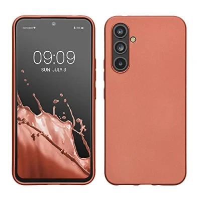 Afbeelding van kwmobile telefoonhoesje geschikt voor Samsung Galaxy A54 5G Hoesje smartphone Back cover in metallic brons