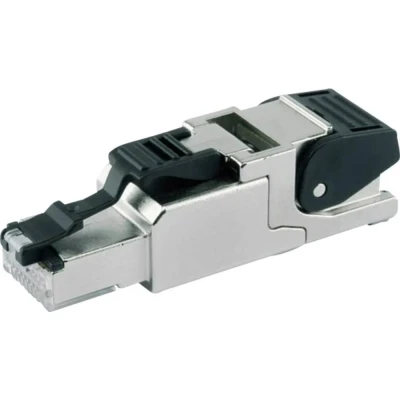 Afbeelding van Telegärtner Kabel RJ45 stekker CAT 6A afgeschermd J00026A2003 Stekker, recht Aantal polen 8P8C Metaal 1 stuk(s)