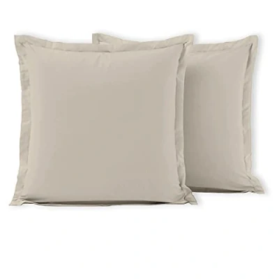 Afbeelding van Home Linge Passion Set met 2 kussenslopen, 100% katoen, 57 draden/cm², 63 x cm, Oxford afwerking (opstaande zoom) crèmekleurig ivoorkleurig