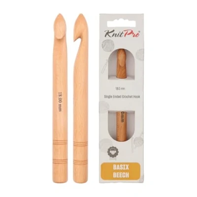 Afbeelding van Knitpro Jumbo Birch Haaknaald Maat: 18 mm Haaknaalden