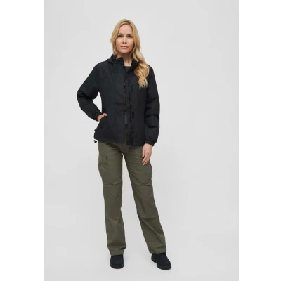 Afbeelding van Brandit Windbreaker Frontzip Lichte jas, Dames, Maat: Large, Black