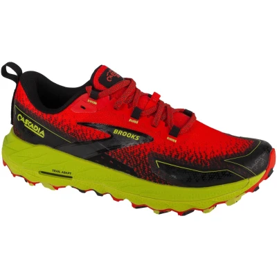Afbeelding van Brooks Cascadia 18 Trail hardloopschoenen, Heren, Maat: 45.5, Blue sapphire black orange Textiel