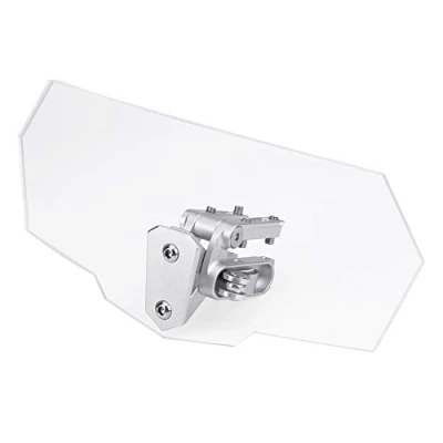Afbeelding van motorfiets voorruit universeel instelbare transparante windscherm voor Kawasaki Honda Harley Davidson Suzuki Yamaha