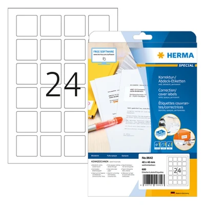 Image de HERMA Special étiquettes de dossiers opaques 600 étiquette(s)