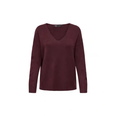 Afbeelding van ONLY Onlrica LIFE V NECK Trui, Dames, Maat: Medium, Zinfandel