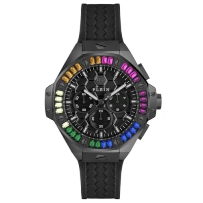 Afbeelding van Philipp Plein Chrono Royal PWPSA0724 Horloge Siliconen Zwart Ø 42 mm