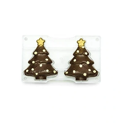 Afbeelding van Chocolademal Kerstboom (2x) 121x150 mm