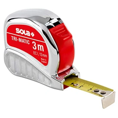 Afbeelding van Rolbandmaat staal SOLA TM 13mm L = 3000mm