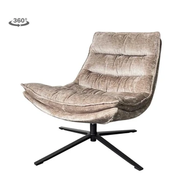 Afbeelding van Venice Fauteuil fabric BMG104 brown (draaibaar)