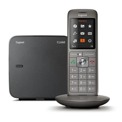 Afbeelding van Gigaset CL660 Analog/DECT telephone Nummerherkenning Grijs Niet geschikt voor Nederlandse markt