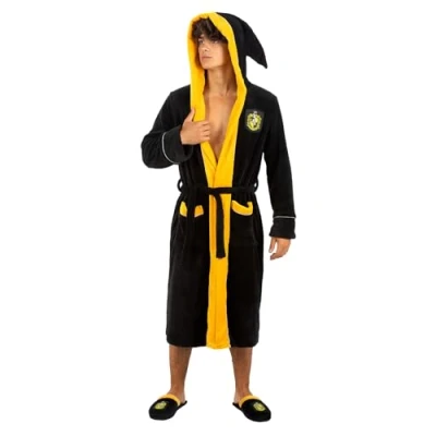 Afbeelding van FUNIDELIA Harry Potter Huffelpuf Badjas voor vrouwen en mannen S M