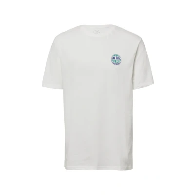 Afbeelding van Q/S designed by T shirt Maat L Mannen 0210 WHITE katoen