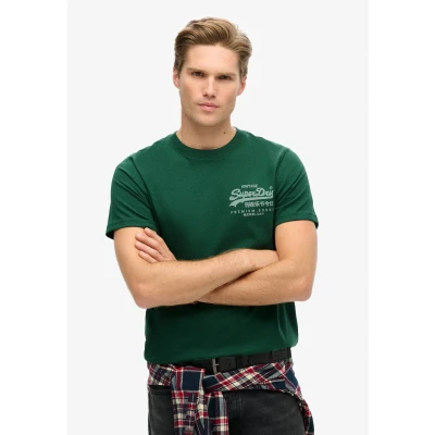 Afbeelding van Superdry Tshirt print, Heren, Maat: Small, Bengreen marl