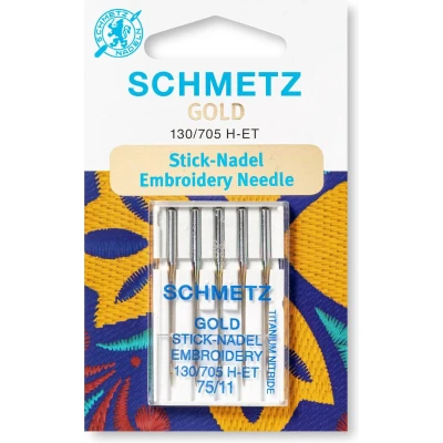 Afbeelding van Schmetz Gold borduren 5 naalden 90 14 10st