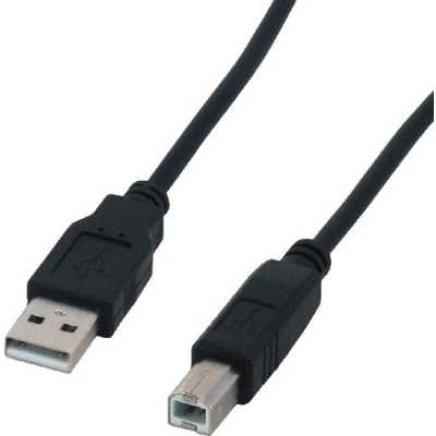 Afbeelding van MCL USB 2.0 A/B 2m kabel A B Zwart