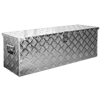 Afbeelding van Trucky Truckbox aanhanger gereedschapskist 15 maten aluminium box type D100 (99 x 33 32 cm)