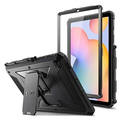 Afbeelding van FINTIE Schokbestendige beschermhoes voor Samsung Galaxy Tab S6 Lite 2022/2020 10,4 inch, robuuste met standaard en geïntegreerde displaybescherming, Lite,