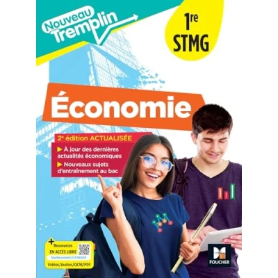 Afbeelding van NOUVEAU TREMPLIN ECONOMIE 1E STMG LIVRE ELEVE