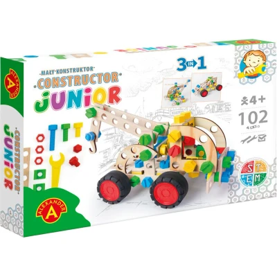 Afbeelding van Alexander Toys Constructor Junior 3x1 Pull Truck 102pcs