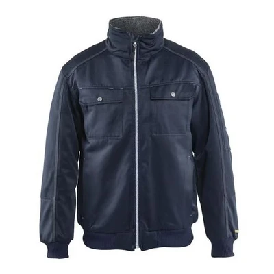 Image de Blouson pilote hiver polyester / coton marine