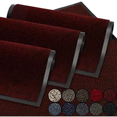 Afbeelding van GadHome deurmat Wijn rood 40x60 cm entree waterdicht wasbaar slijtvast vuilvanger Antislip voor voordeur, gang, entree, keuken, slaapkamer