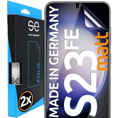 Afbeelding van S.E 2 stuks Samsung Galaxy S23 FE displaybeschermfolie, anti reflectie, mat, beschermfolie voor FE, alternatief glas