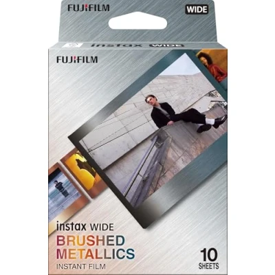 Image de Pack 10 films Fujifilm Instax Wide brushed metallics