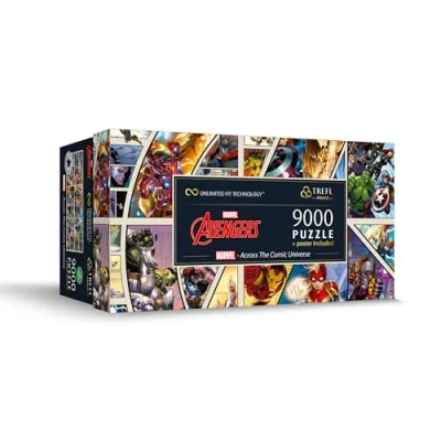Image de Puzzle 9000 pièces Trefl Marvel Avengers A travers Univers DC Comics