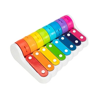 Afbeelding van Fat Brain Toys Rock &#039;n Roller Piano speelgoed en cadeaus voor baby&#039;s vanaf 18 maanden, muziekontwikkelingsspeelgoed kinderen, leerinstrument