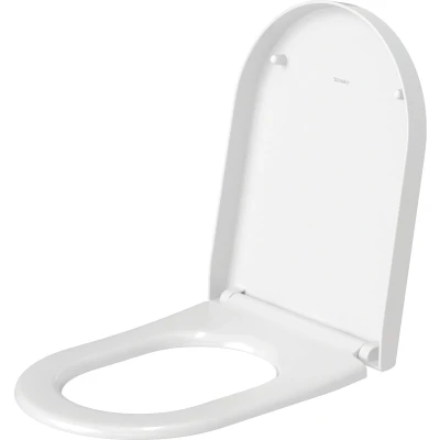 Afbeelding van Duravit WC zitting 37.2x48.8x5.1cm met softclose quickrelease Polypropyleen wit