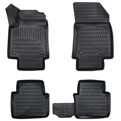 Afbeelding van Elmasline Design 3D rubberen mattenset voor Opel Crossland X bouwjaar vanaf 2017, extra hoge rand van 5 cm