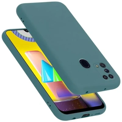 Afbeelding van Cadorabo Hoesje geschikt voor Samsung Galaxy M31 in LIQUID GROEN Beschermhoes gemaakt van flexibel TPU silicone Case Cover