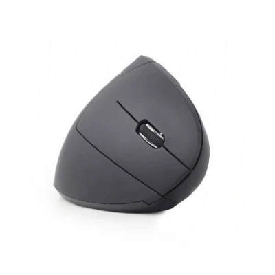 Image de Gembird MUSW ERGO 01 Souris verticale ergonomique pour droitiers 6 boutons sans fil 2.4 GHz récepteur USB noir