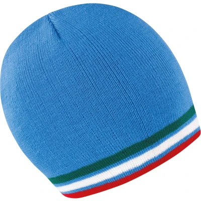 Afbeelding van Result National Beanie R368X Blue / Green White Red