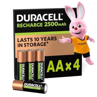 Image de Duracell Piles Rechargeables Aa 2400 Mah 4 Pièces (5000394057043)